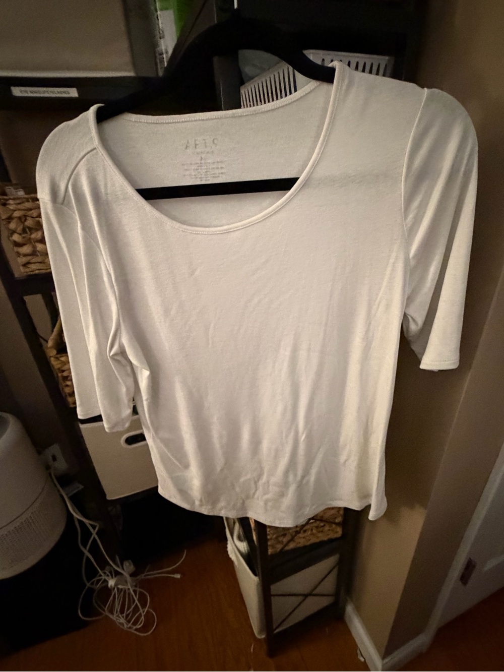 Apt. 9 Essential Elbow-Sleeve Tee | White | Medium